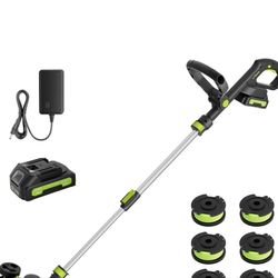Cordless String Trimmer Battery Powered Electric Grass Cutter 