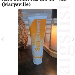 New Aloe Sunscreen Lotion SPF 30