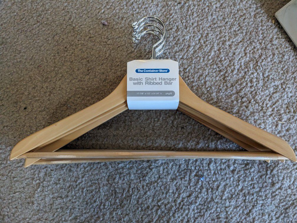 Container Store Wood Hangers
