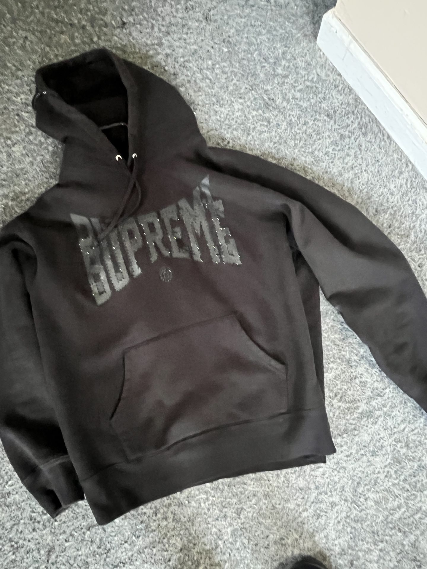 black Supreme rhinestone sweater size M : $40