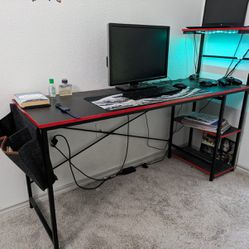 Gaming Desk With Led Lights 