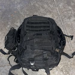 Black Tactical Molle Backpack