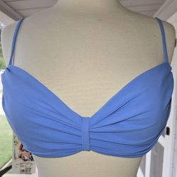 NWT SAUVAGE Luxe Amore Push Up Underwire Bikini Top L Periwinkle Lavender Blue