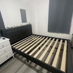 Queen Bed Frame & Headboard