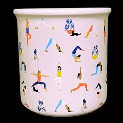 Yoga Poses 16oz Cup Large Mug Pink Ceramic Hudson 43 Joann 2021