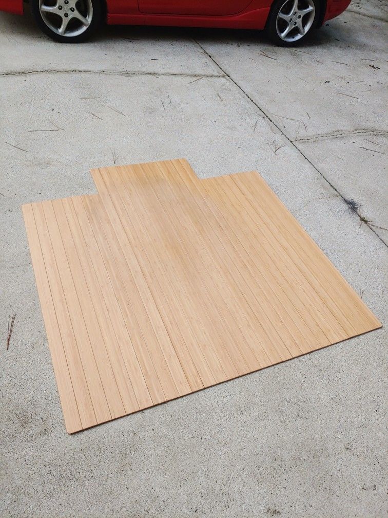 rolling bamboo desk mats