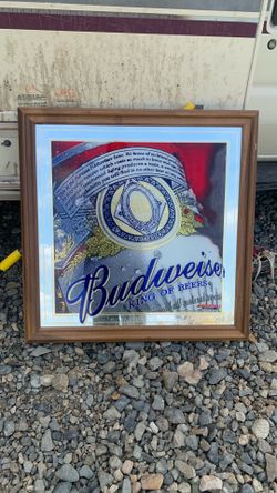 Vintage Budweiser Mirror