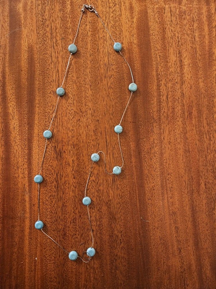 Silver Turquoise Necklace