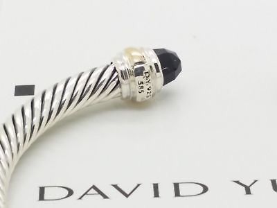 David Yurman 5mm Black Onyx Gold Bracelet