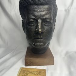 John F Kennedy Bust Statue 1964 Austin Productions