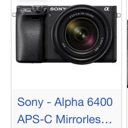 Sony alpha 6400 Mirrorless