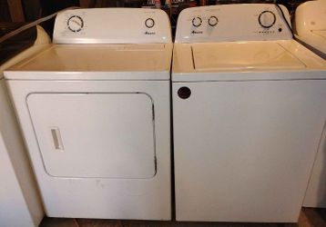 Amana washer and gas dryer set