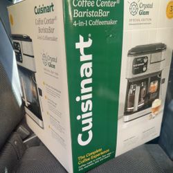 CUISINART CRYSTAL GLAM Edition 4 In 1 Coffee Center Barista Bar Maker Retails For $379.- 