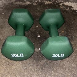 Brand New 20lbs Amazon Basics Neoprene Dumbbell Set