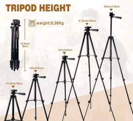Adjustable Black Camera Tripod Stand