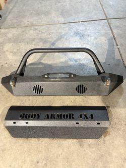 2014 JEEP WRANGLER BUMPER W SKID PLATE