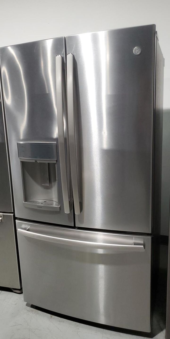 GE 3-Door Stainless Steel Refrigerator