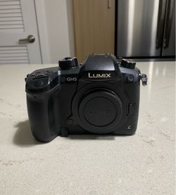 Panasonic Lumix GH5 Mirrorless Camera With Dummy Battery Power Supply Adapter