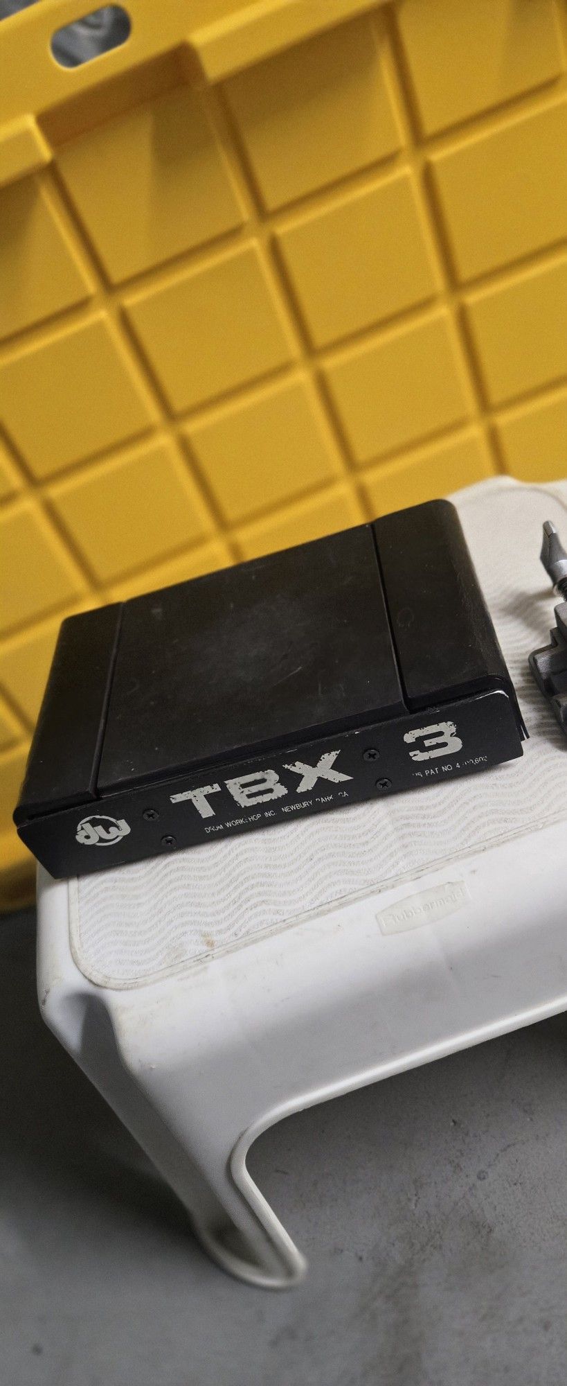  rare 1980s Drum Workshop DW Drums TBX3 Electronic Drum Pad features a legendary design by Bob Henrit of The Kinks. Perfect for drummers looking for a