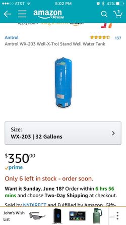 Wx 101 Well X Trol Wx 102 Well Water Pressure Tank Amtrol WX-101
