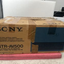 Sony STR-AV500 2 CH A/V Analog Stereo Receiver /Amplifier 5 Band Equalizer With Remote 