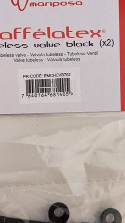 Effetto Mariposa Caffelatex Tubeless Valve Black X2
