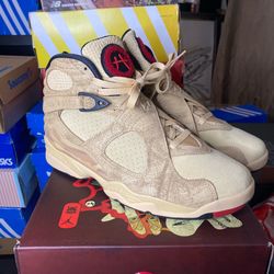 Air Jordan 8 Rui Hachimura x Air Jordan 8 Retro SE “Black Samurai” Size 10