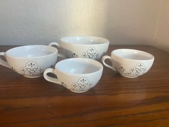 Disney Mickey Mouse Ceramic Cups Set of 4