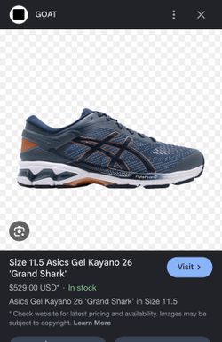 ASICS Gel Kayano 26 Grand Shark Size 11.5