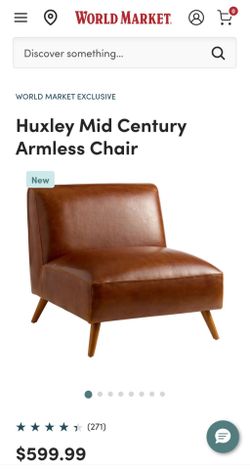 Mid century armless chairs