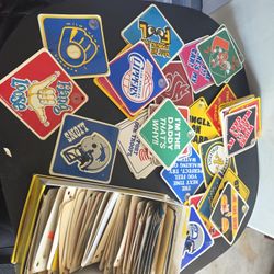 100 Vintage 1980s Novelty Car Window Suction Cup Displays Sports Funny 80s Retro Decal