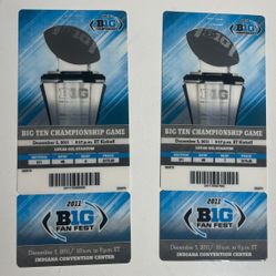 2x 2011 BIG 10 Championship Tickets - Inaugural BIG 10 Season 
