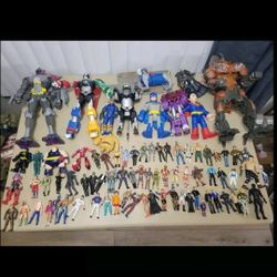 Massive 200 lot Marvel DC Various Superhero figures