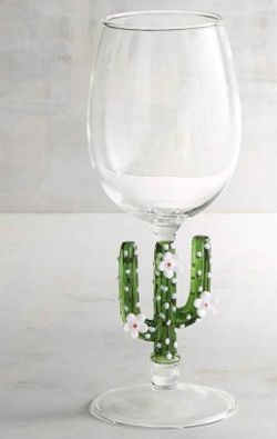 Cactus wine glasses