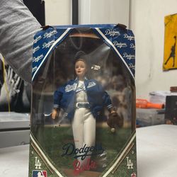 Los Angeles Dodgers Barbie doll. 