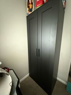 IKEA Brimnes Black two door wardrobe