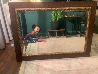 Large Ornate Framed Wall Mirror