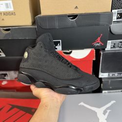 Jordan Black Cat 13s size 9 USED But Clean