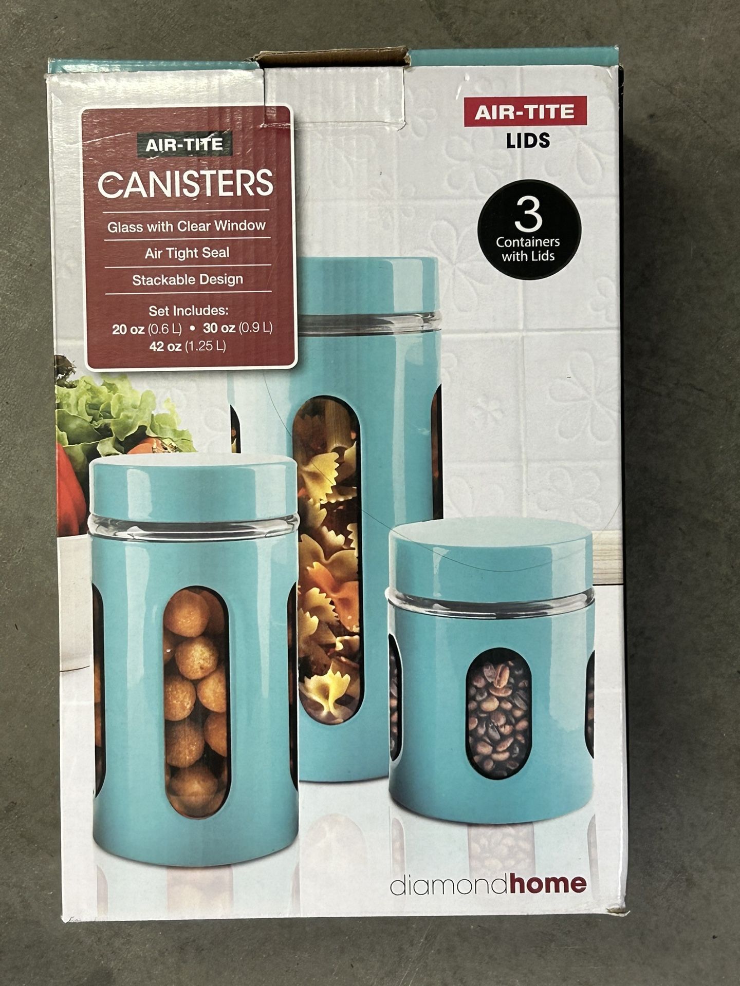 3 air tight containers