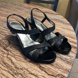 Dress Black Mid Heel