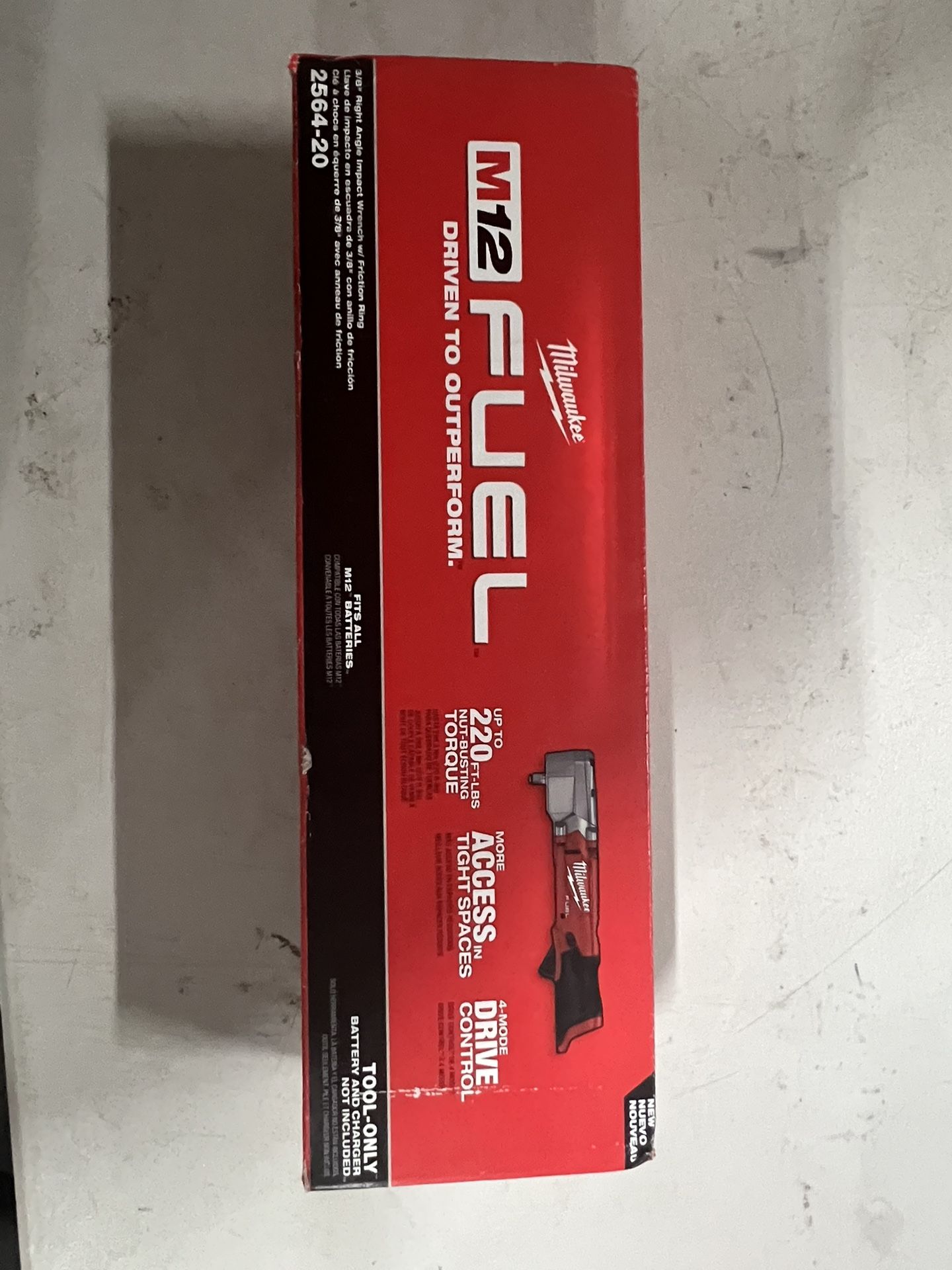 M12 FUEL 12V Lithium-Ion Brushless Cordless 3/8 in. Right Angle Impact Wrench (Tool-Only