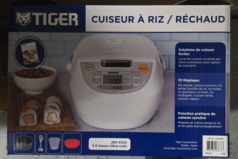Tiger 5.5-Cup Micom Rice Cooker and Warmer