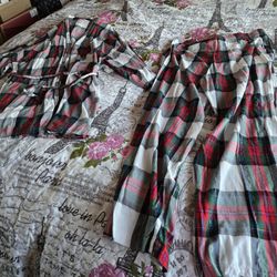 Victoria Secret Flannel Robe Cami And Pants Pj Set