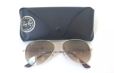 Ray-Ban 001/51 Aviator Sunglasses authentic - Brown Gradient Lens Gafas Lentes