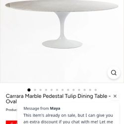 Marble Pedestal Dining Table