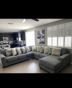 Ashleys Furniture 7 Seat Sectional