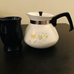 Vintage Coffee Tea 6 Cups Pot With A Vintage Allure 2003 Cup 