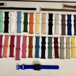 Apple whatch With multi color Interchangeable Bands
