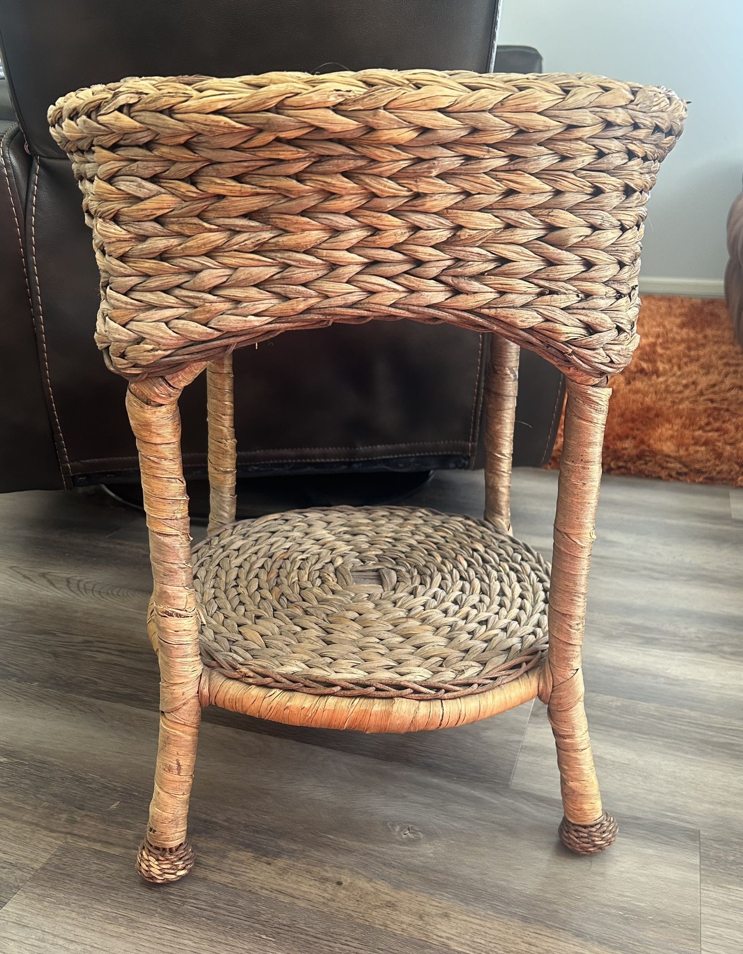 Wicker End Table