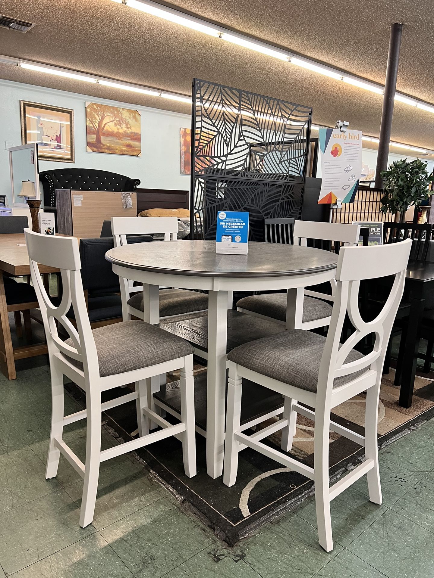 🚚Hot Deal🚚Brand New 5pc Counter Height Dining Set $499, Finance Available, Delivery Available 